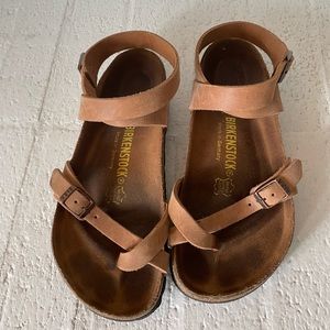 Birkenstock Yara Antique Brown Wrap Sandal